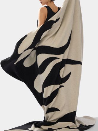 Frenckenberger Sylvie Fleury Flame Cashmere Blanket (79in/2m)