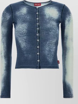 Diesel stretch cotton t gabriel cardigan tie dye