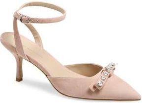 Stuart Weitzman Luella Ankle Strap Pump in Rose Beige at Nordstrom Rack, Size 6.5