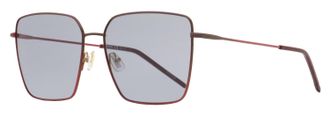 HUGO BOSS Womens Square Sunglasses B1333S 7W5IR Burgundy Gradient 59mm