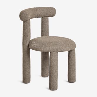 Sklum Sklum - Pack De 4 Sillas De Comedor En Tela Boucl&eacute; Gia
