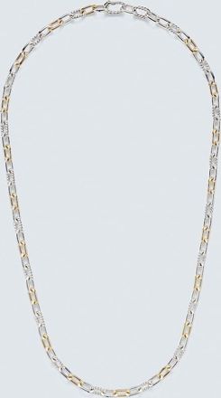 David Yurman DY Madison sterling silver and 18kt gold chain necklace