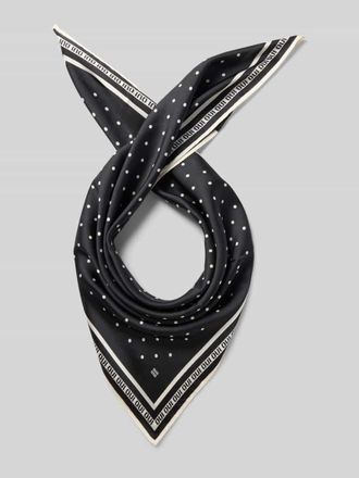 Oui Nickytuch mit Label-Print in Black, Gr&ouml;&szlig;e 1