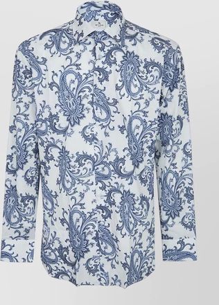Etro paisley floral-print regular-fit shirt