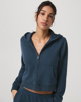 Vuori Clothing Sedona Classic Full Zip | Ocean Blue | XS, Size Extra Small