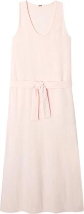Jott Ibiza Lange Jurk van Sponge - Dames - Maxi kleedjes - Roze - L - Katoen - Kleedjes