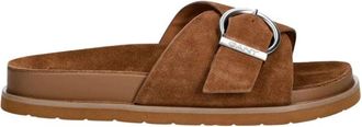 GANT Mardale Slide - Dames - Sandalen - Bruin - 40 EU - Leer - Schoenen
