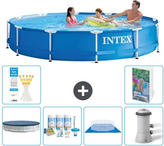 Intex Piscina Con Estructura Redonda - 366x76 Cm - 7-piezas S77