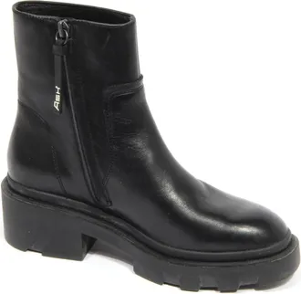 Ash Vintage Muse Leren Enkellaarzen - Dames - Enkellaarsjes - Zwart - 36 EU - Schoenen