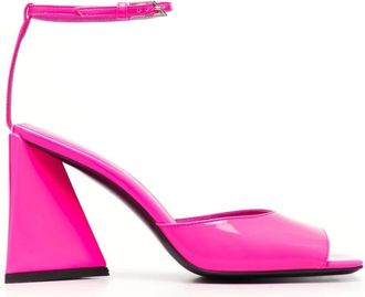 The Attico Pink Square Toe Heels