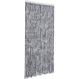 vidaXL Vidaxl - Cortina Mosquitera De Chenilla Plateada 100x220 Cm