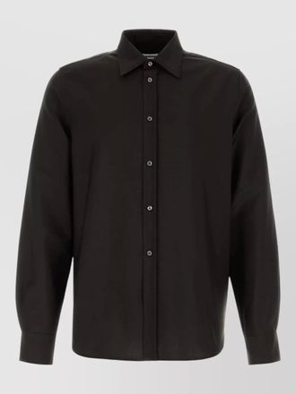 Jil Sander wool blend shirt long sleeves button cuffs