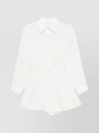 Zimmermann playsuit linen chest pocket