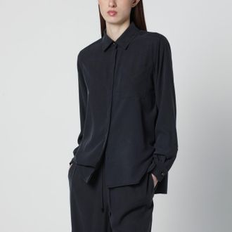 Max Mara Blue silk shirt