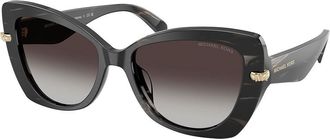 Michael Kors MK2258U ATLANTA 40348G Womens Sunglasses Black Size 55