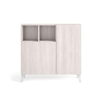 HERDASA Zapatero melamina blanco 87x90x27 cm