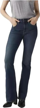 Levi's 726 Flare Jeans - Dames - Flared Jeans - Blauw - W26 L32 - Katoen - Jeans