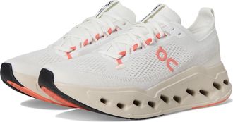 On Mens Cloudsurfer Max Road Running Shoes Ivory Salmon 10 UK