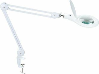 OEM Vetro dingrandimento Led Flexo Light 56leds Bianco Fissaggio da tavolo (5 Diotrias) Hrv1209