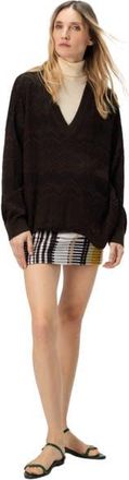 Missoni Oversized V-neck Sweater In Chevron Pattern in Brown at Nordstrom, Size 40 It