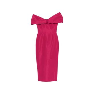 Carolina Herrera Vestido de Hombros Descubiertos y Escote Coraz&oacute;n - Dresses - Mujer - Rosa - S