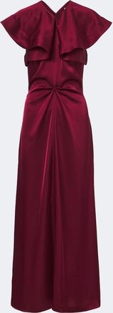 Altuzarra Alix gathered satin maxi dress