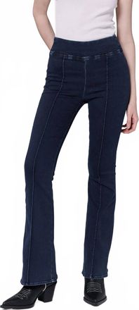 Dear John Denim Stretch Front Seam Pull On Pants In Moon Rise