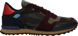 Valentino Garavani Sneakers Uomo Pelle Verde/Blu