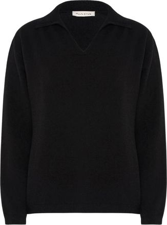 Manila Grace Maglia Girocollo Manica Lunga - - Knitwear - Donna - Nero - M