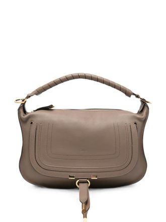 Chlo&eacute; Taupe Marcie Small Shoulder Bag