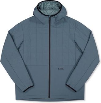 Mons Royale Canyon Merino Insulated Hooded Jacket Merinojacke für Herren | grau/blau