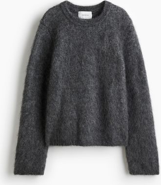 H&M Pullover aus Mohairmix - Grau