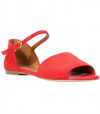Staud Womens Catherine Sandals In Rose Red