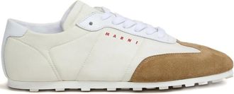 Marni Softy Soccer Suede-detail Sneakers