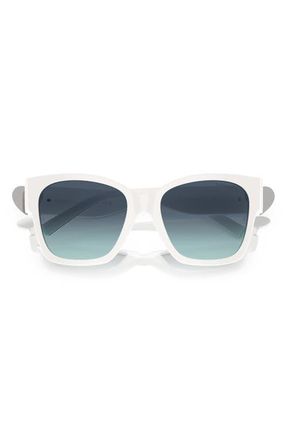 Tiffany & Co. 54mm Gradient Square Sunglasses in White at Nordstrom