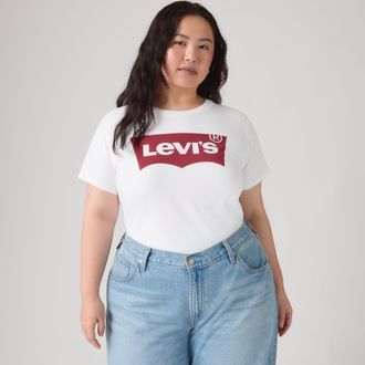 Levi's Perfect Logo Tee (Plus Size) - Womens - 1X - White