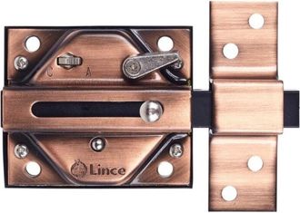 Lince Cerrojo Sobreponer 74x85mm 7930r Cobre Viejo Lince