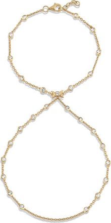 Awe Inspired Triple Moon Hand Chain in 14K Gold Vermeil at Nordstrom