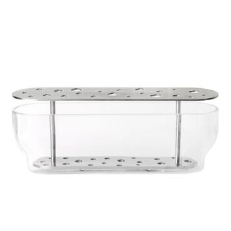 Fritz Hansen Ikebana Vase Long, Edelstahl / Glas