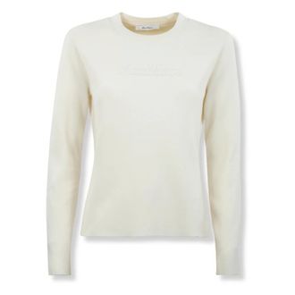 Max Mara Dames, Tops, Beige, Maat: L Wol