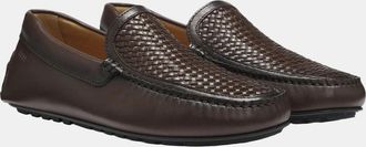 HUGO BOSS Mens BOSS Orange Noel_Mocc_ltwvr Mens Shoes 50563133 - Dark Brown 203 - Size: 10