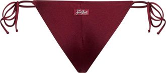 MC2 Saint Barth Womens Bikini Bottom Marielle Bordeaux Glossy Lycra Polyamide Swimwear Sea Clothing