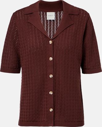 Varley Madelene pointelle cotton shirt