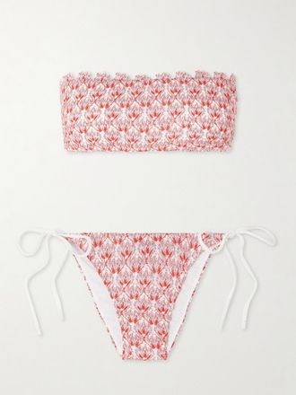 Missoni Bikini A Fascia In Maglia Crochet Metallizzata Mare - Rosso