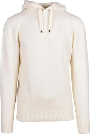 FILIPPO DE LAURENTIIS Stretch Merino Wool and Cashmere Hooded Sweater