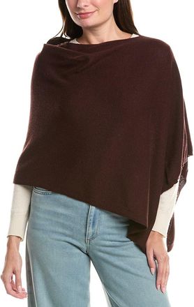 Sofiacashmere Sofiacashmere Jersey Solid Wool & Cashmere-Blend Poncho