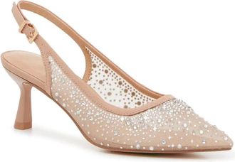 Chinese Laundry Womens Chinese Laundry Minna Pumps Nude Rhinestone Pointed Toe GAL1013