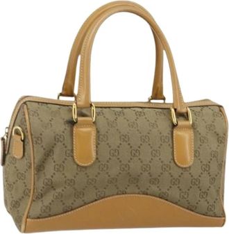 Gucci Pre-owned Canvas gucci-bags - Dames - Vintage Handtas - Beige - ONE Size - Vintage