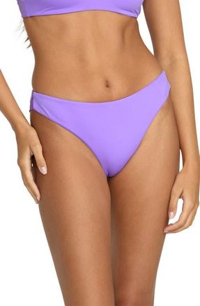 Volcom Simply Seamless Cheekini Bikini Bottoms in Purple Passion at Nordstrom, Size X-Large