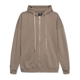Rick Owens Zip-throughs, male, Brown, Size: L Hooded Sweatshirt